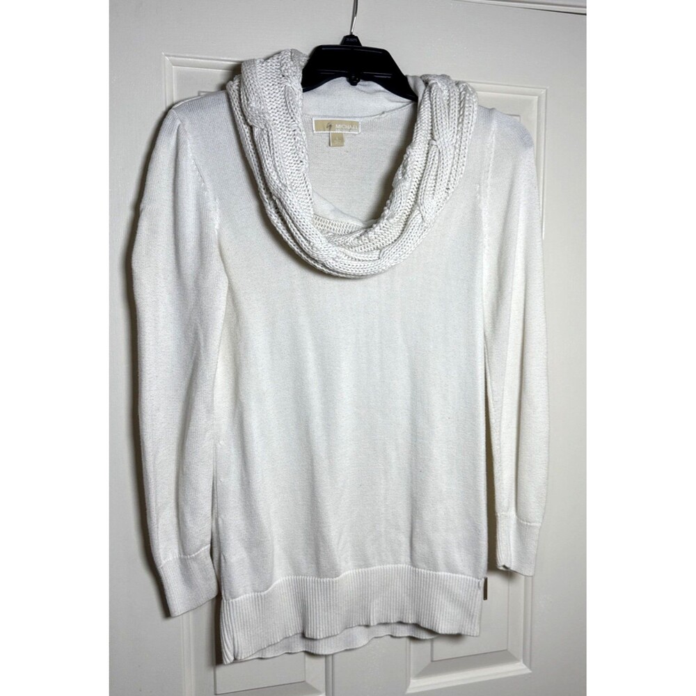 MICHAEL Michael Kors Women’s Knitted Cowl Neck Cozy Pullover Sweater Size Large